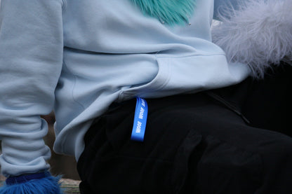 WOOF WOOF BARK! Lanyard Blue
